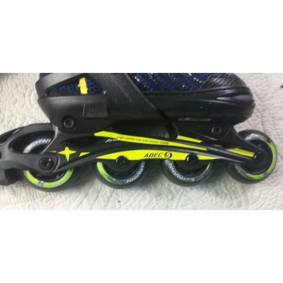 Schwinn ABEC-5 Adjustable Inline Skates Blue w/Black Frame*Kids Size 1-4 - Picture 6 of 8